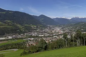 Top Down View Of City Prints: View of Brixen in the Eisack Valley