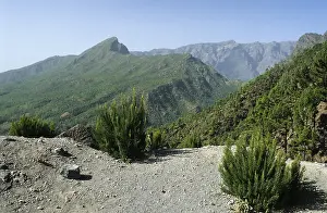 Canary Islands Volcanic Landscape Prints: View over the Caldera de Taburiente