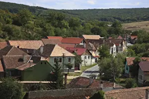 Prints of View of Calnic from the Counts Castle. Calnic, German Kelling, is a municipality in Alba County in Transylvania, Romania Castle Prints: View of Calnic from the Counts Castle Print