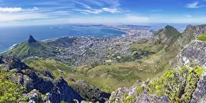 Cape Town View Prints: View of Cape Town from top of Table Mountain