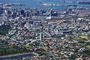 Cape Town View Prints: View of Cape Town from top of Table Mountain