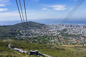 Cape Town View Prints: View of Cape Town from top of Table Mountain