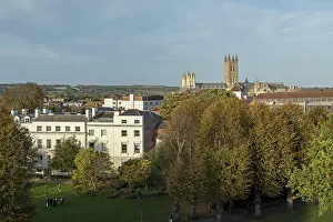 Historic City Centre UK Prints: View of the Cathedral from Dane John Mound