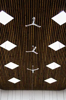 Modern Architecture Design Prints: View ceiling with small fans