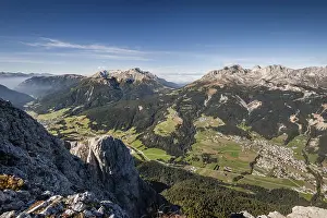 Dolomites Panorama Prints: View from the top of Cima Dodici
