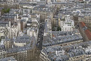 Famous Landmarks In Europe Prints: View of the city centre from the Eiffel Tower