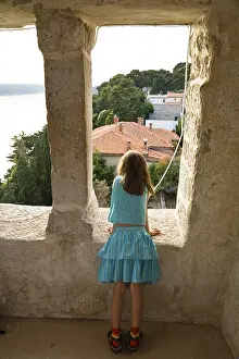 Rab Island Croatia Prints: View from the clocktower of St