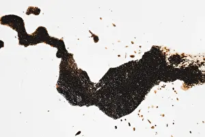 Top View Coffee Prints: Top view coffee stain