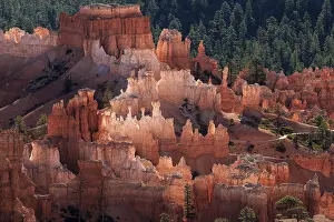 Morning Light Landscape Photography Prints: View of coloured rock formations