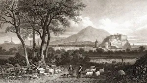 Scottish Fortification Architecture Prints: View from Craigleith, Edinburgh