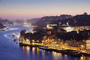 River Douro Landscape Prints: View over the Douro River to Ribeira