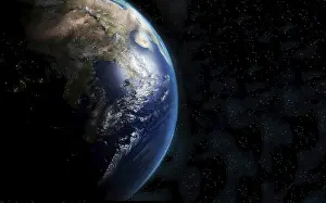 Earth From Space Prints: A view of the Earth from space