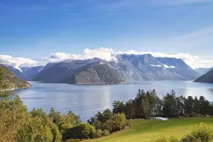 Western Norway Views Prints: View over the Eidfjord, Norway