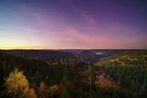 Black Forest Autumnal Atmosphere Prints: View from the Ellbachseeblick viewing platform