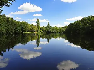 Central Europe Countryside Photo Prints: View of a forest lake, reflection