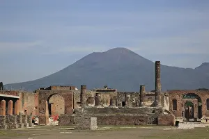 Pompeii Ruins Prints: View over the Forum to Vesuvius