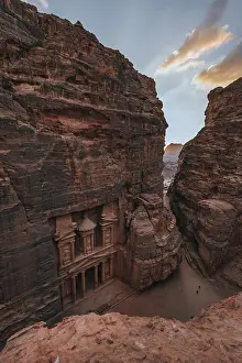 UNESCO World Heritage Landmark Prints: View from above into the gorge Siq
