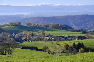 Southern Germany Landscape Photo Prints: View from Gresgen in the Black Forest to the Alps