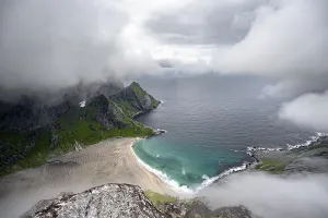 Lofoten Norway Landscape Prints: View from Helvetestinden summit