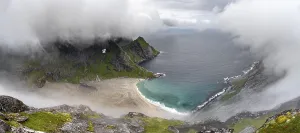 Lofoten Norway Landscape Prints: View from Helvetestinden summit