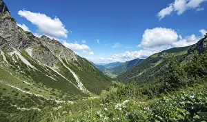 Northern Alps Europe Prints: View into the Hintersteiner valley