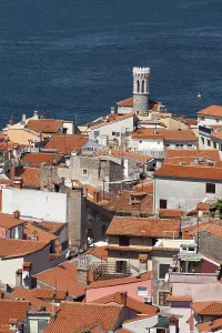 Eastern Europe Architecture Prints: View of the historic centre with lighthouse
