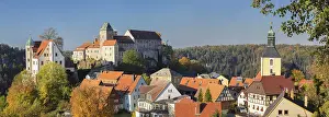 Blue Sky Castle View Prints: View of Hohnstein Castle, Hohnstein