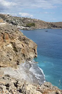 Deserted Beach In Greece Prints: View of Ilingas Beach or beach