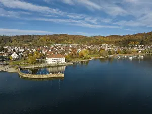 German Harbor Scene Prints: View over Lake Constance