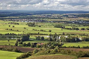 Hesse Landscape Prints: View to the left Kleinseelheim