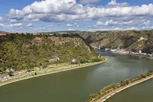 German Federal Republic Views Prints: View from the Loreley over the Rhine