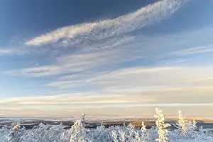 Natural Preserve Lapland Province Prints: View of marshland in the mountains