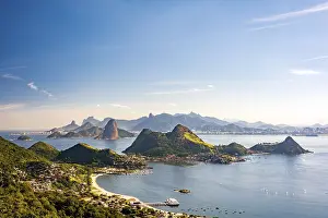 Rio De Janeiro City View Prints: View from the top of the mountains