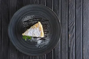 High Angle Food Shot Prints: Top view of Napoleon cake