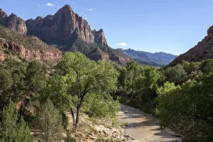 Sedimentary Rock Layers Prints: View towards North Fork Virgin River