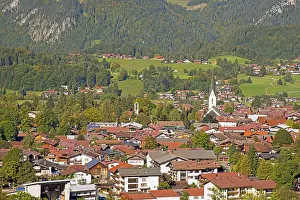 German Alps Scenery Prints: View of Oberstdorf, Upper Allgaeu