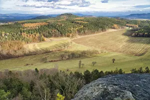 European Panoramic View Prints: View from the Pfaffenstein. Forests
