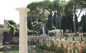 Sacred Building Architecture Italy Prints: View over the Protestant Cemetery