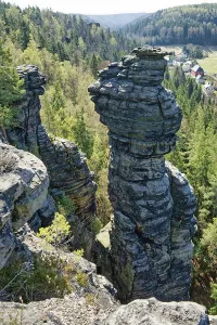 Saxon Switzerland Landscape Prints: View from the pulpit of rock formations