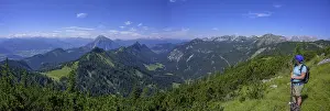 Austrian Mountainous Landscape Prints: View from Raidling with Grimming and Dachstein