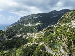 World Heritage Site Amalfi Coast Prints: View from Ravello from a drone