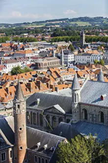 Benelux Travel Images Prints: View over the roofs of the historic centre