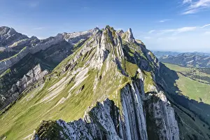 Alpstein Mountains Switzerland Prints: View to Santis and mountains in Alpstein range