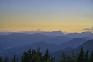 Austria Evening Sky Prints: View from SchieBling at sunset