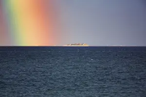 Northern Germany Coastal View Prints: View of the sea in the evening