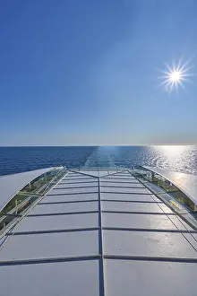 Blue Sky Norway Prints: View from the ship's deck