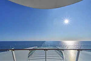 Blue Skies Europe Prints: View from the ship's deck