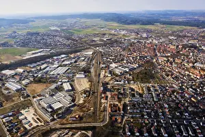 Central Europe Aerial Photography Prints: View from the sky onto Neumarkt
