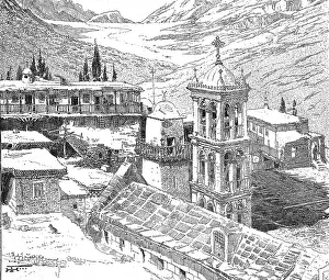Christian Faith Images Prints: View of St. Catherine's Monastery