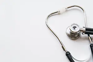 Medical Diagnostic Equipment Prints: Top view stethoscope